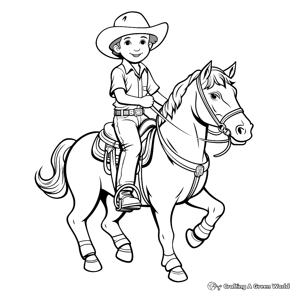 Western Horse Coloring Pages Free U0026 Printable 