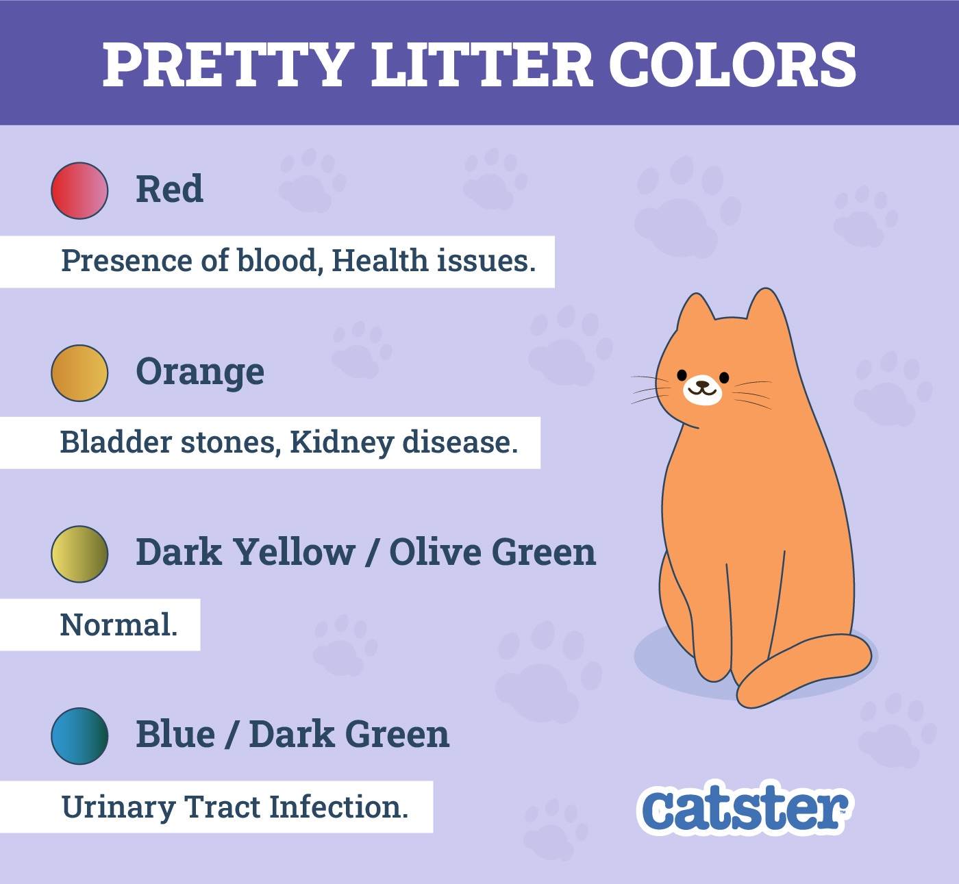 What Do The PrettyLitter Colors Mean Explanation With Color Chart Catster