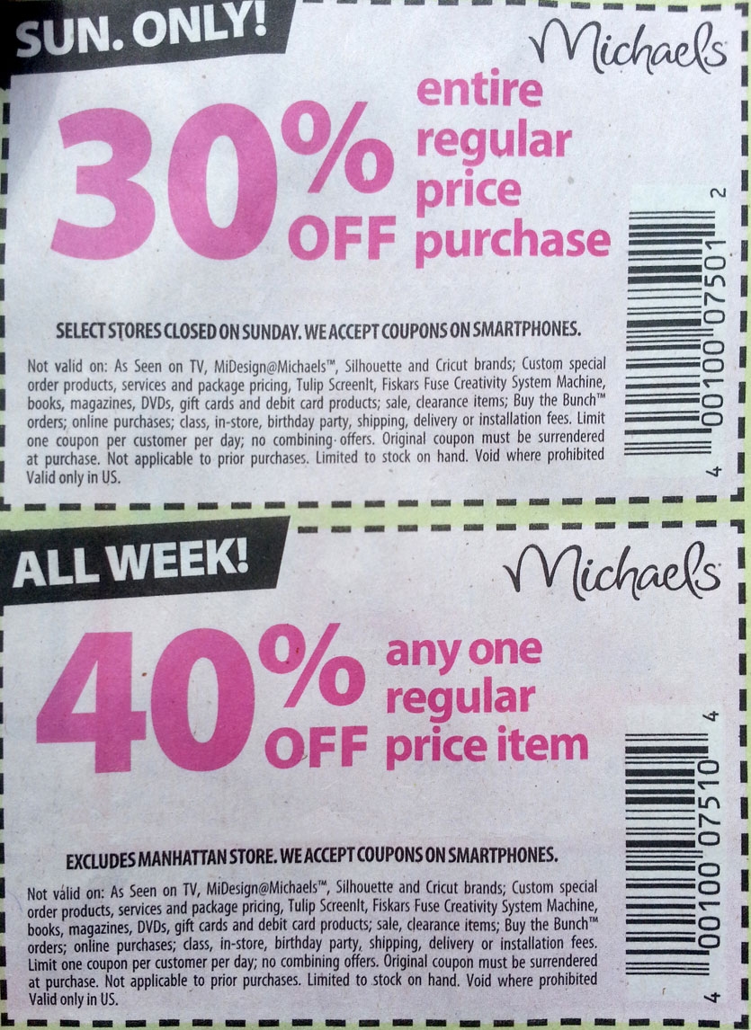 What Michaels Coupon Should I Use Robert Kaplinsky