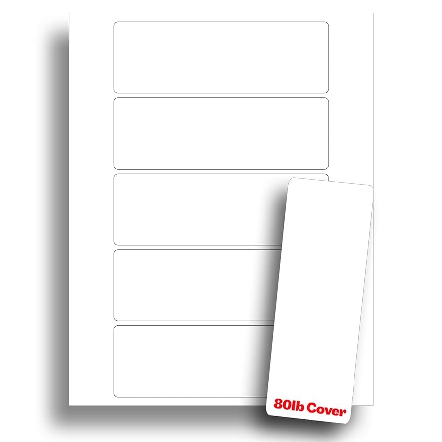 White Printable Bookmarks Blank Bookmark Printing Paper For Inkjet U0026 Laser Printers Heavyweight 80lb Cover Cardstock 2
