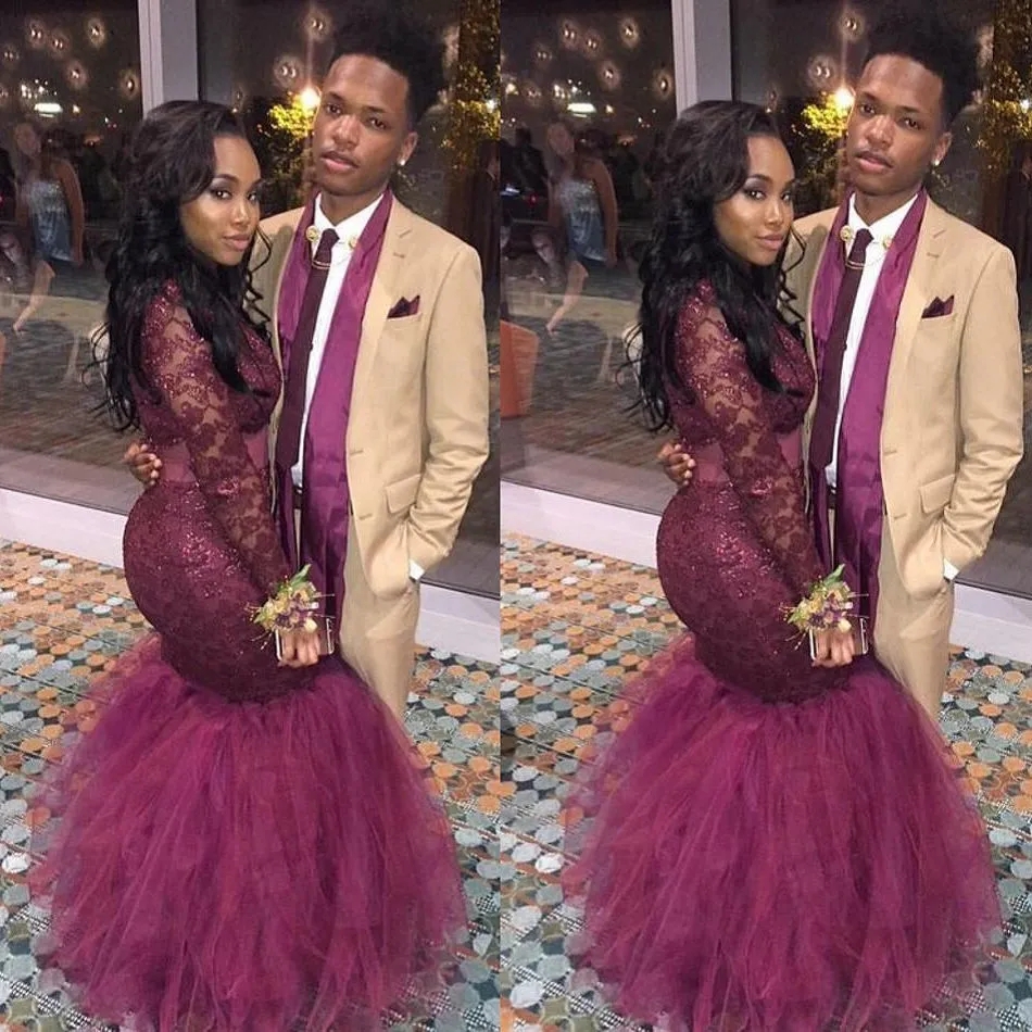 red wine color prom dress