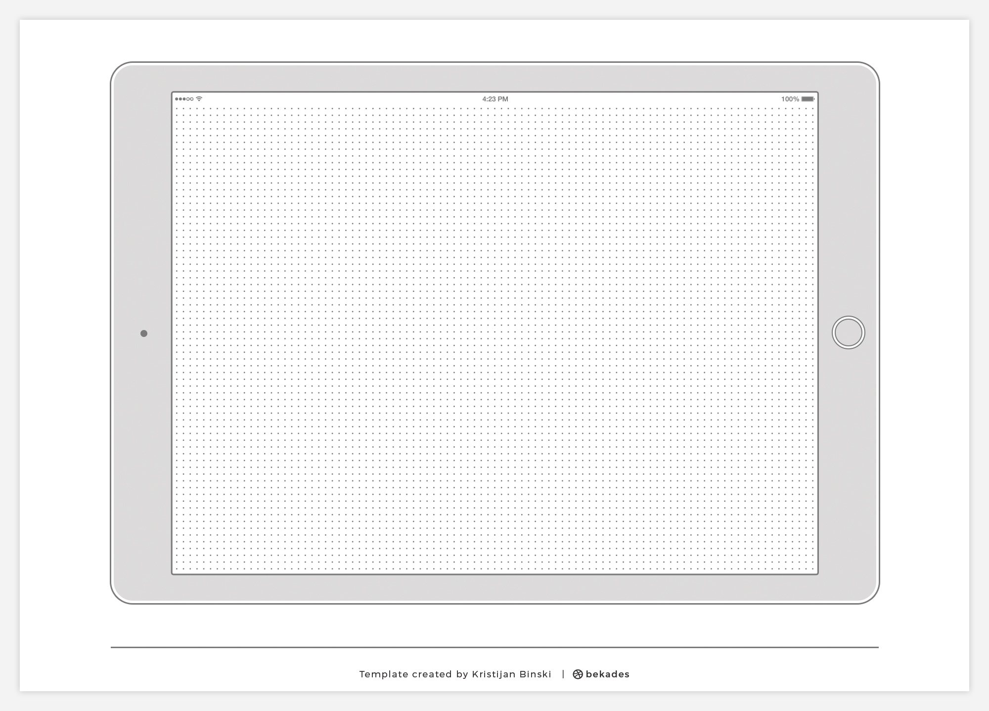 printable ipad template