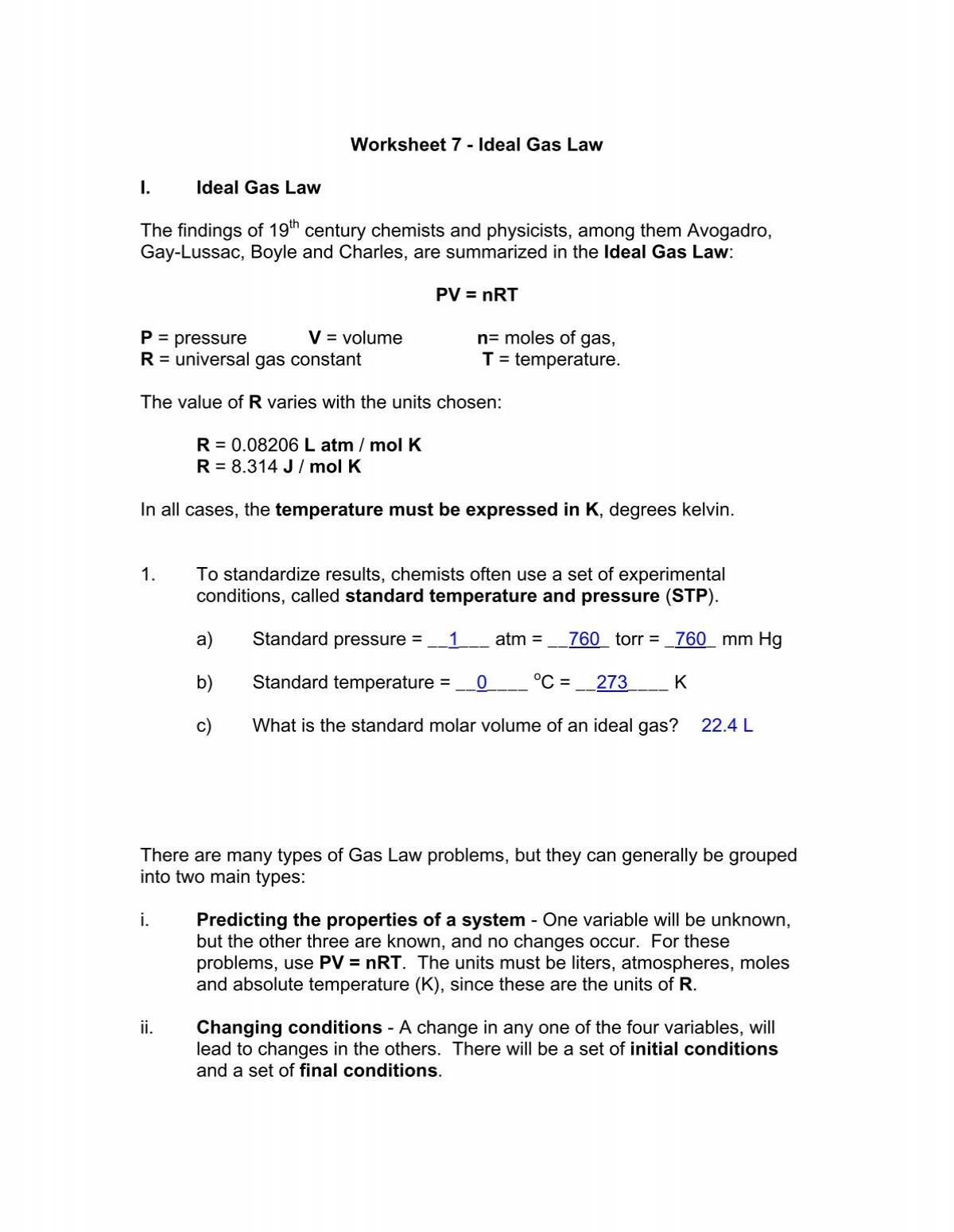 Worksheet 7