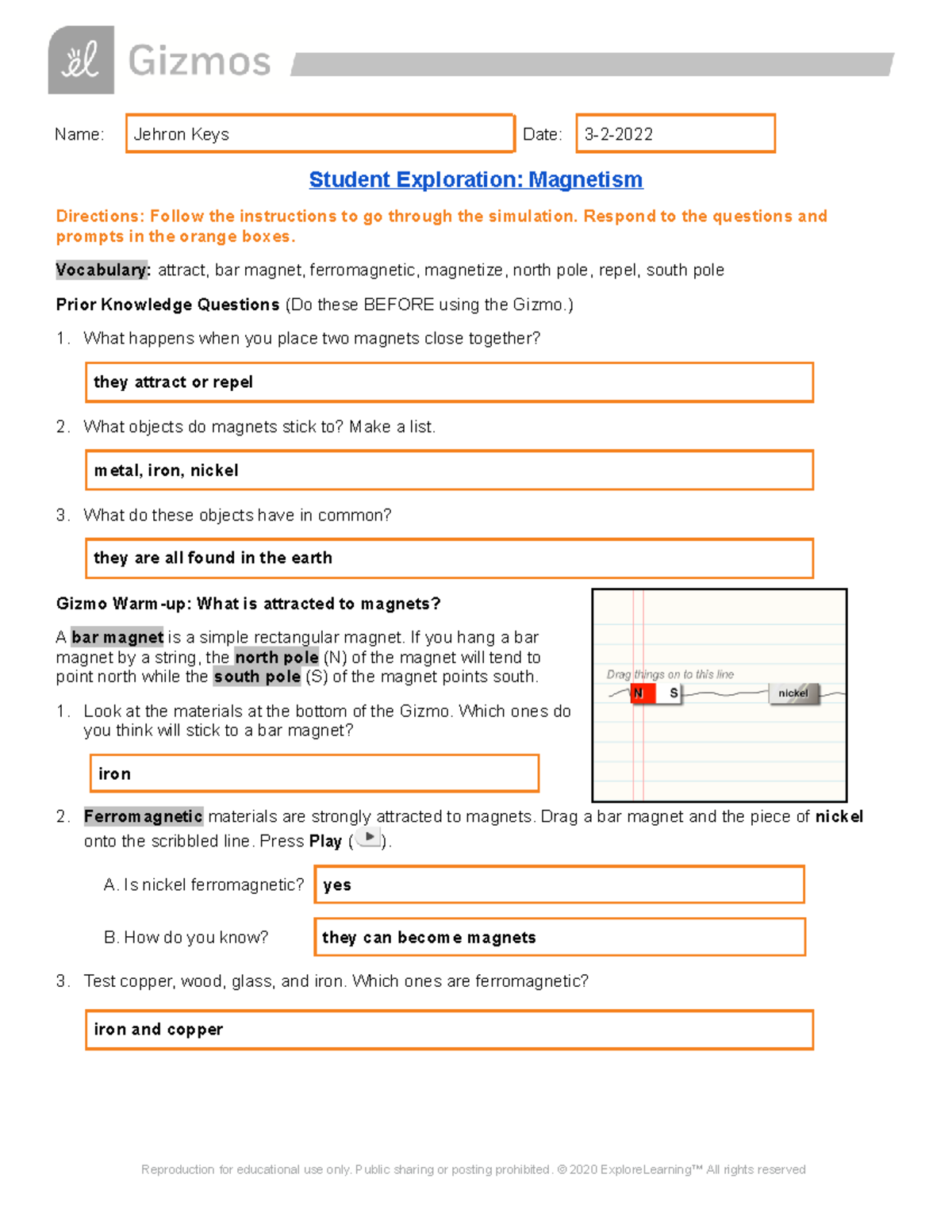 Worksheet Intro To Magnetism Answers Cheap