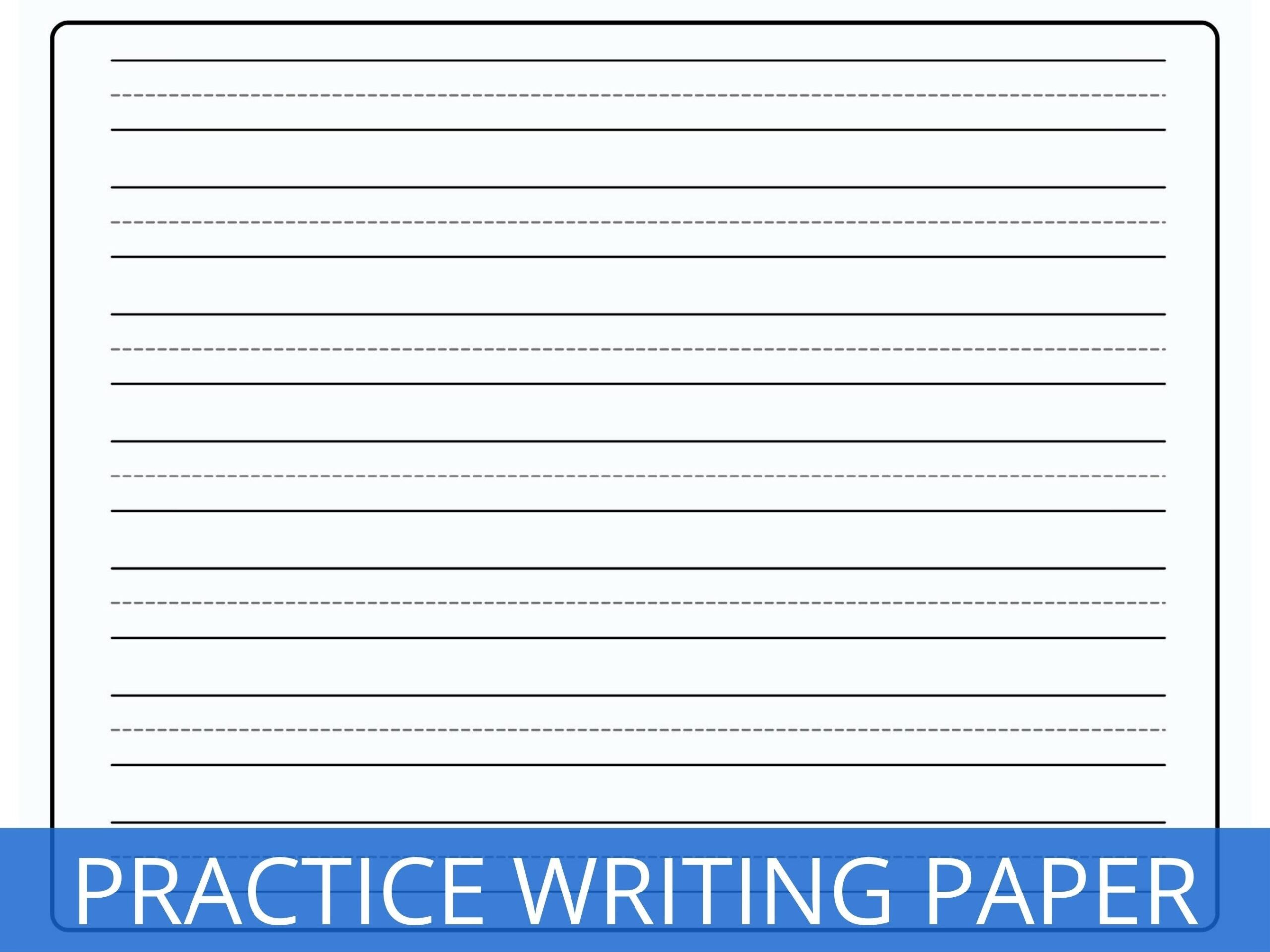 Writing Practice Paper Kindergarten Writing Paper Learning How To Print Sheets Lined Paper Handwriting Paper Kids Writing Paper Etsy