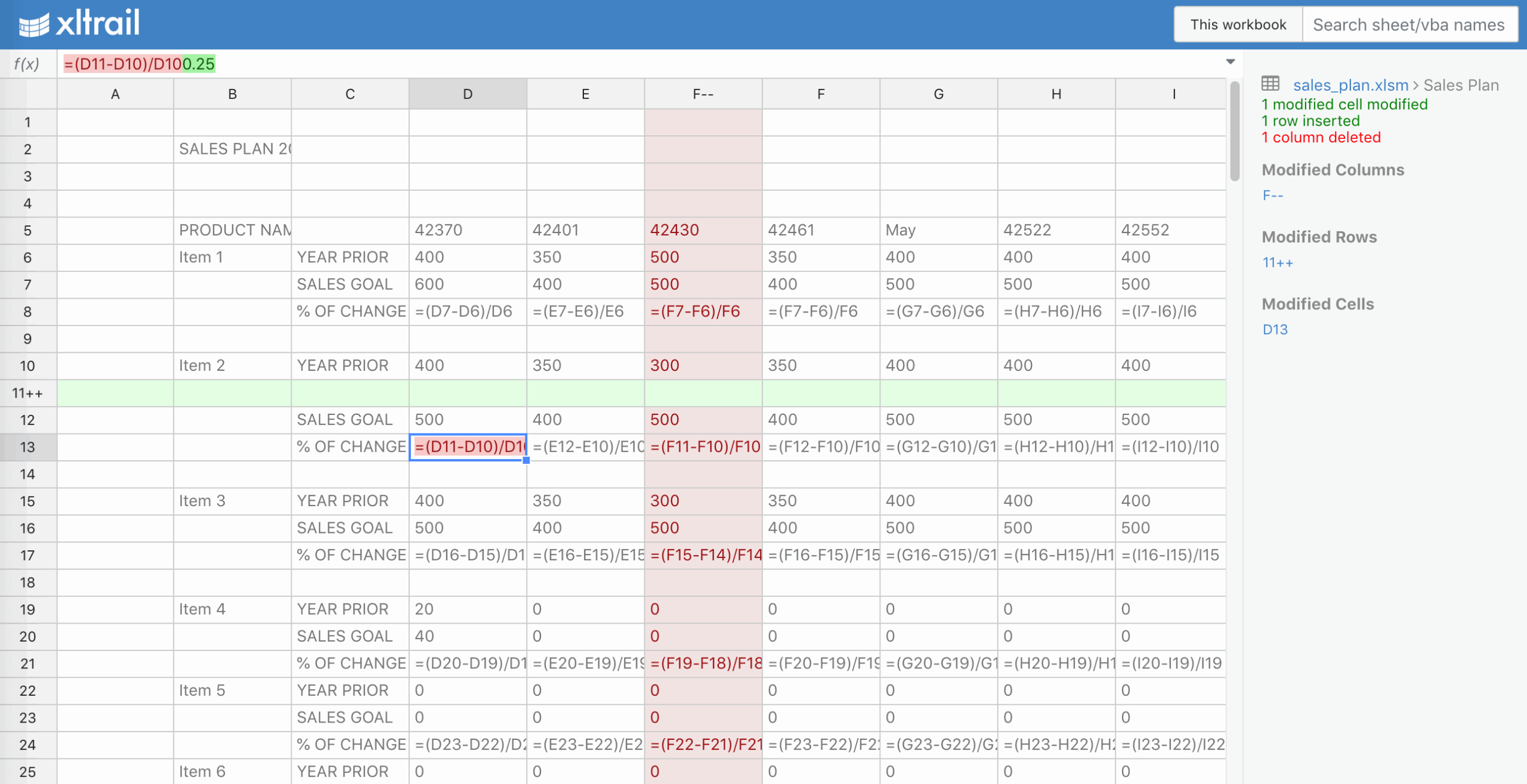 compare excel worksheets for differences