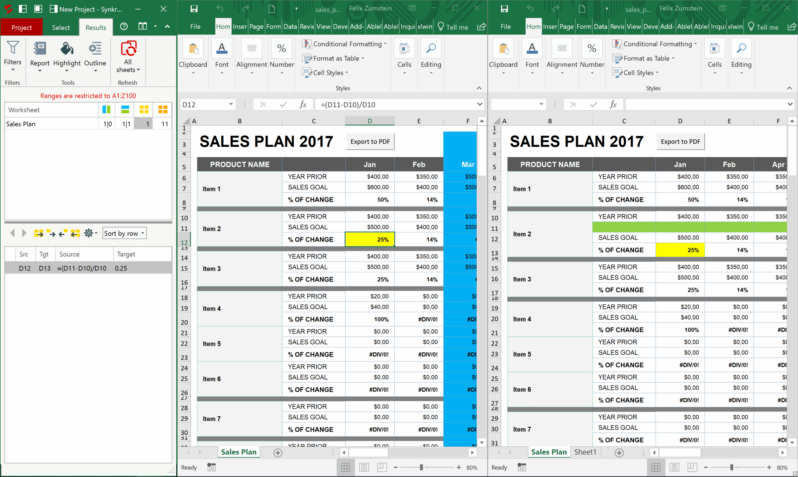 Xltrail Version Control For Excel Spreadsheets 5 Tools To Compare Excel Files