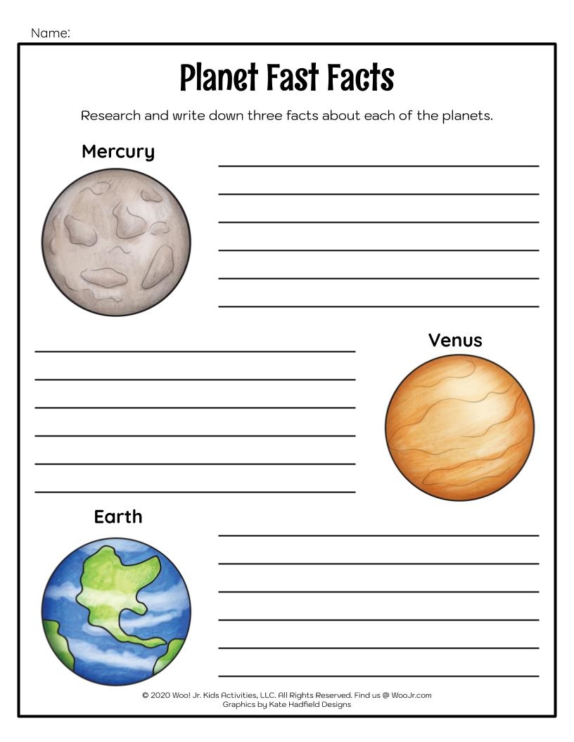 A Mini Lesson On Solar Systems Woo Jr Kids Activities Children s Publishing