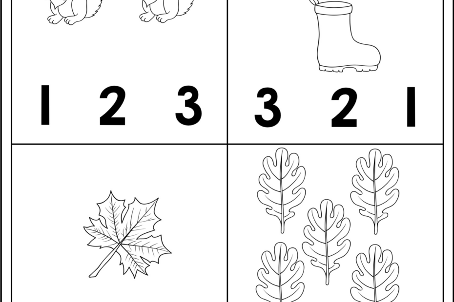Fall Math Packet For Preschoolers