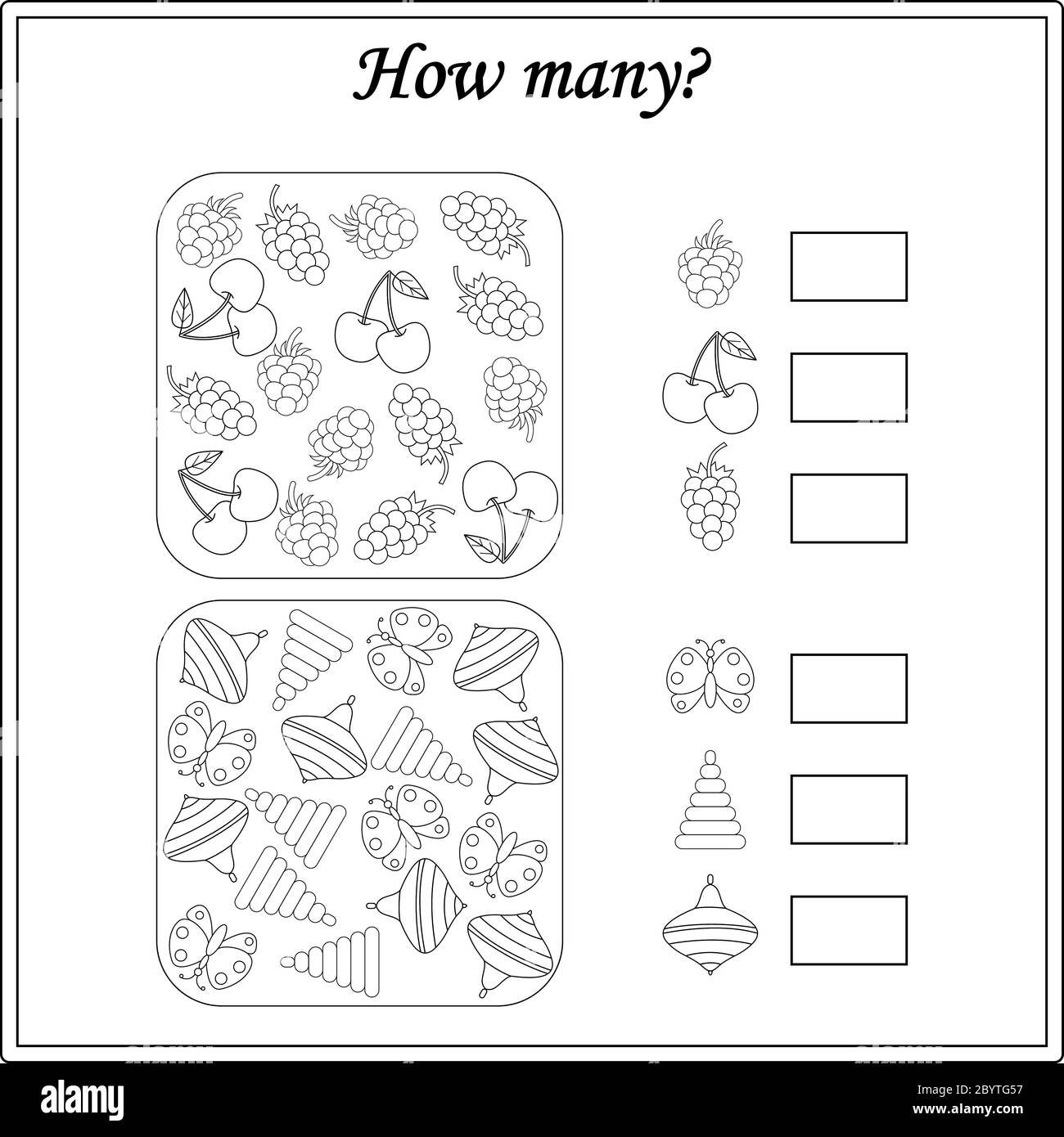 Worksheet For Kids Education Puzzle Game Children Activity Stock Vector Image Art Alamy
